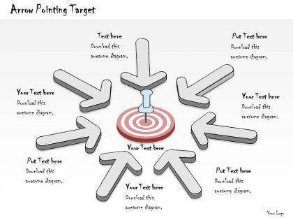 0314 business ppt diagram arrow pointing on target powerpoint template