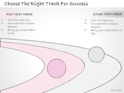 0314 business ppt diagram choose the right track for success powerpoint templates