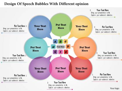 0314 business ppt diagram design of speech bubbles with different opinion powerpoint template