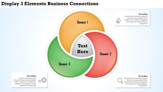 0314 business ppt diagram display 3 elements business connections powerpoint template