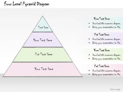0314 business ppt diagram four level pyramid diagram powerpoint templates