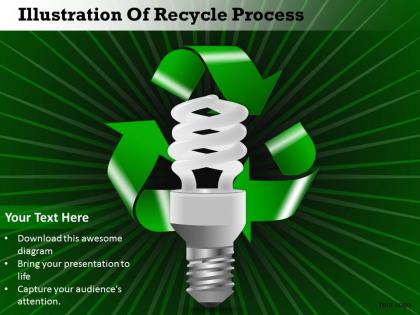 0314 business ppt diagram illustration of recycle process powerpoint template