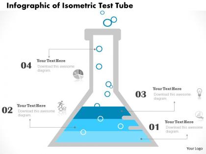 0314 business ppt diagram infographic of isometric test tube powerpoint template