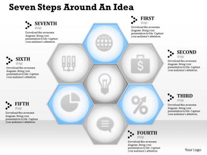 0314 business ppt diagram seven steps around an idea powerpoint template