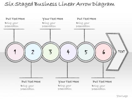 0314 business ppt diagram six staged business linear arrow diagram powerpoint templates