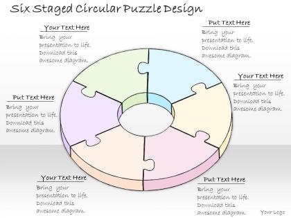 0314 business ppt diagram six staged circular puzzle design powerpoint templates