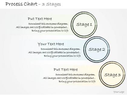 0314 business ppt diagram three steps in marketing process powerpoint template