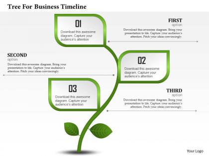 0314 business ppt diagram tree for business timeline powerpoint template