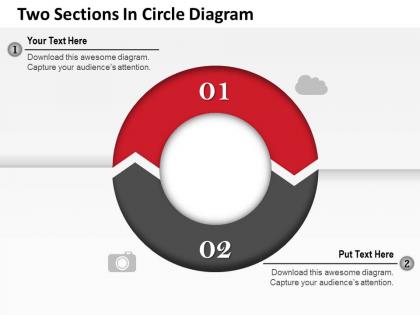 0314 business ppt diagram two sections in circle diagram powerpoint template