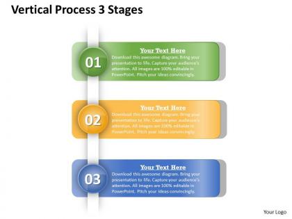 0314 business ppt diagram vertical process 3 stages powerpoint template