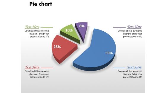 0414 business comparison pie chart powerpoint graph