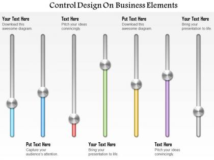 0414 business consulting diagram control design on business elements powerpoint slide template