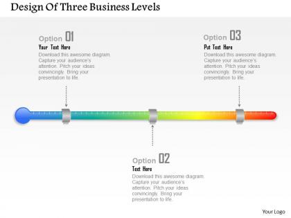 0414 business consulting diagram design of three business levels powerpoint slide template