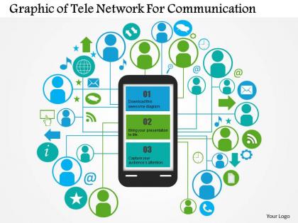 0414 business consulting diagram graphic of tele network for communication powerpoint slide template