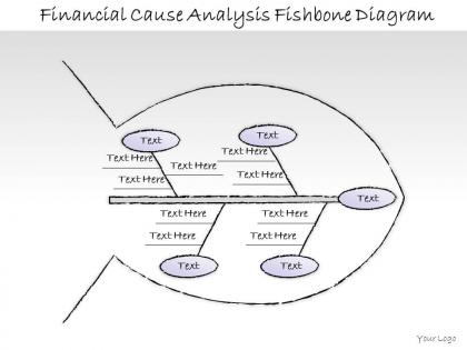 0414 consulting diagram financial cause analysis fishbone diagram powerpoint template