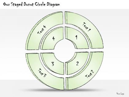 0414 consulting diagram our staged donut circle diagram powerpoint template