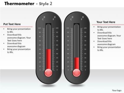 0414 progress thermometer column chart powerpoint graph