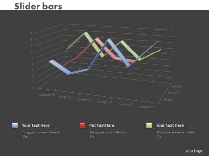 0414 slider line chart business illustration powerpoint graph