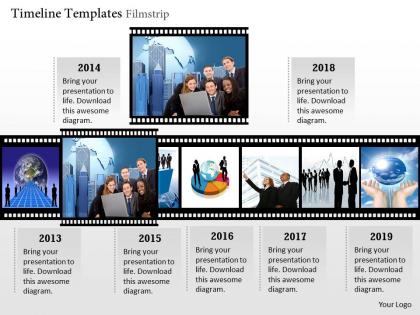 0414 timeline template filmstrip powerpoint presentation