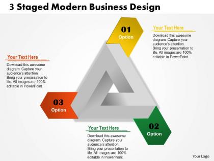 0514 3 staged modern business design powerpoint presentation