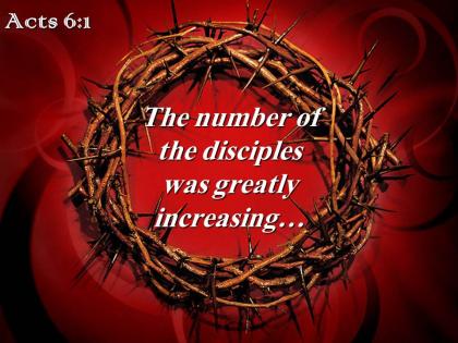 0514 acts 61 the number of the disciples powerpoint church sermon