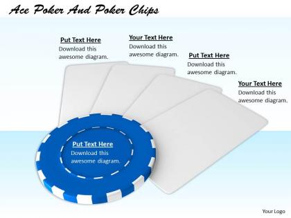 0514 blue poker chips image graphics for powerpoint