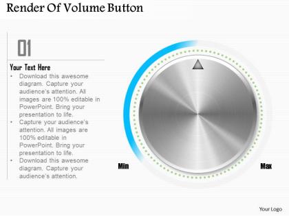 0514 business consulting diagram render of volume button powerpoint slide template