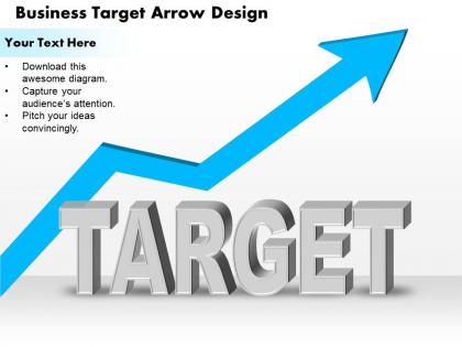 0514 business target arrow design powerpoint presentation