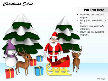 0514 dream christmas gifts and santa image graphics for powerpoint