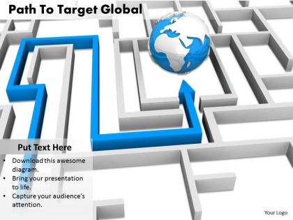 0514 follow the path of global business image graphics for powerpoint