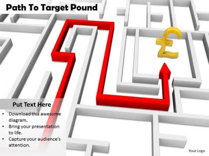 0514 folow the path to earn pound image graphics for powerpoint