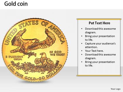 0514 gold eagle coin of america image graphics for powerpoint 1