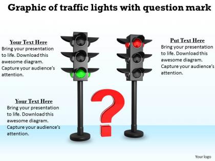 0514 graphic of traffic lights with question mark image graphics for powerpoint