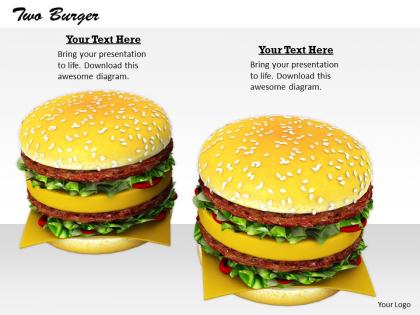 0514 illustration of two hamburgers image graphics for powerpoint