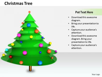 0514 make a green christmas tree image graphics for powerpoint