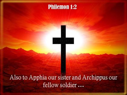 0514 philemon 12 also to apphia our sister powerpoint church sermon