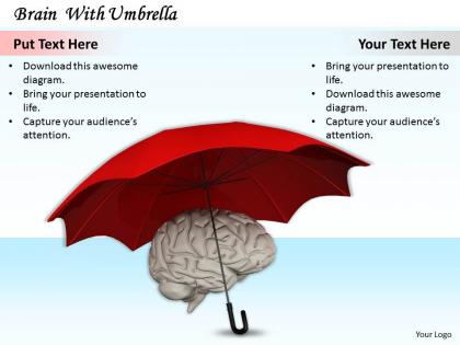 0514 protect brain with umbrella image graphics for powerpoint