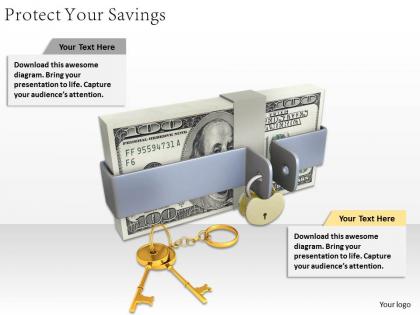 0514 protect your savings image graphics for powerpoint