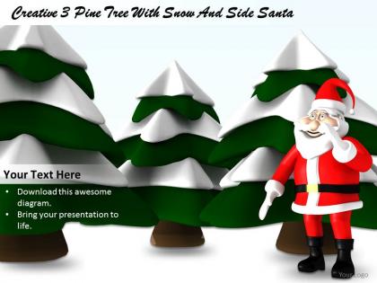 0514 santa with trees christmas theme image graphics for powerpoint