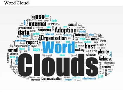 0514 word cloud powerpoint slide template