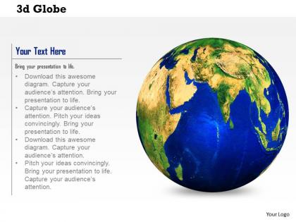 0614 3d illustration of earth globe image graphics for powerpoint