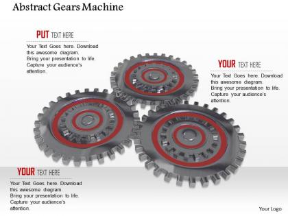 0614 abstract of gears machine image graphics for powerpoint
