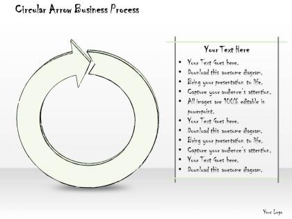 0614 business ppt diagram circular arrow business process powerpoint template