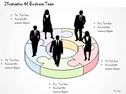 0614 business ppt diagram illustration of business team powerpoint template