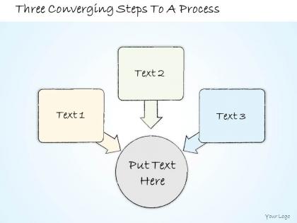 0614 business ppt diagram three converging steps to a process powerpoint template