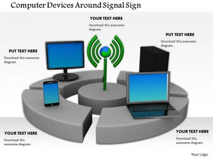 0614 devices around wi fi signal image graphics for powerpoint