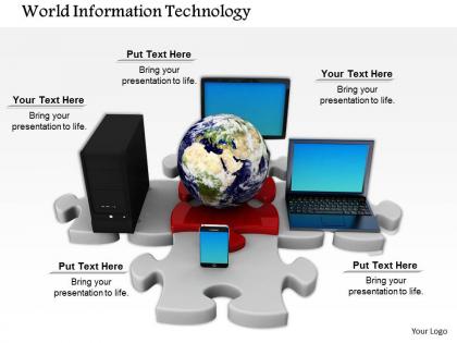 0614 illustration of world information technology image graphics for powerpoint