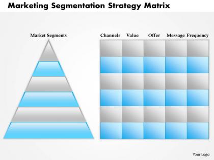 0614 marketing segmentation strategy matrix powerpoint presentation slide template