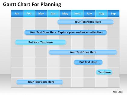 0620 management consultant gantt chart for planning powerpoint templates