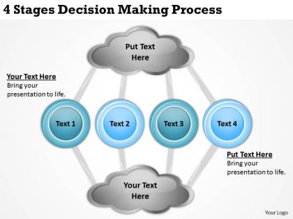 0620 top management consulting business 4 stages decision making process powerpoint slides